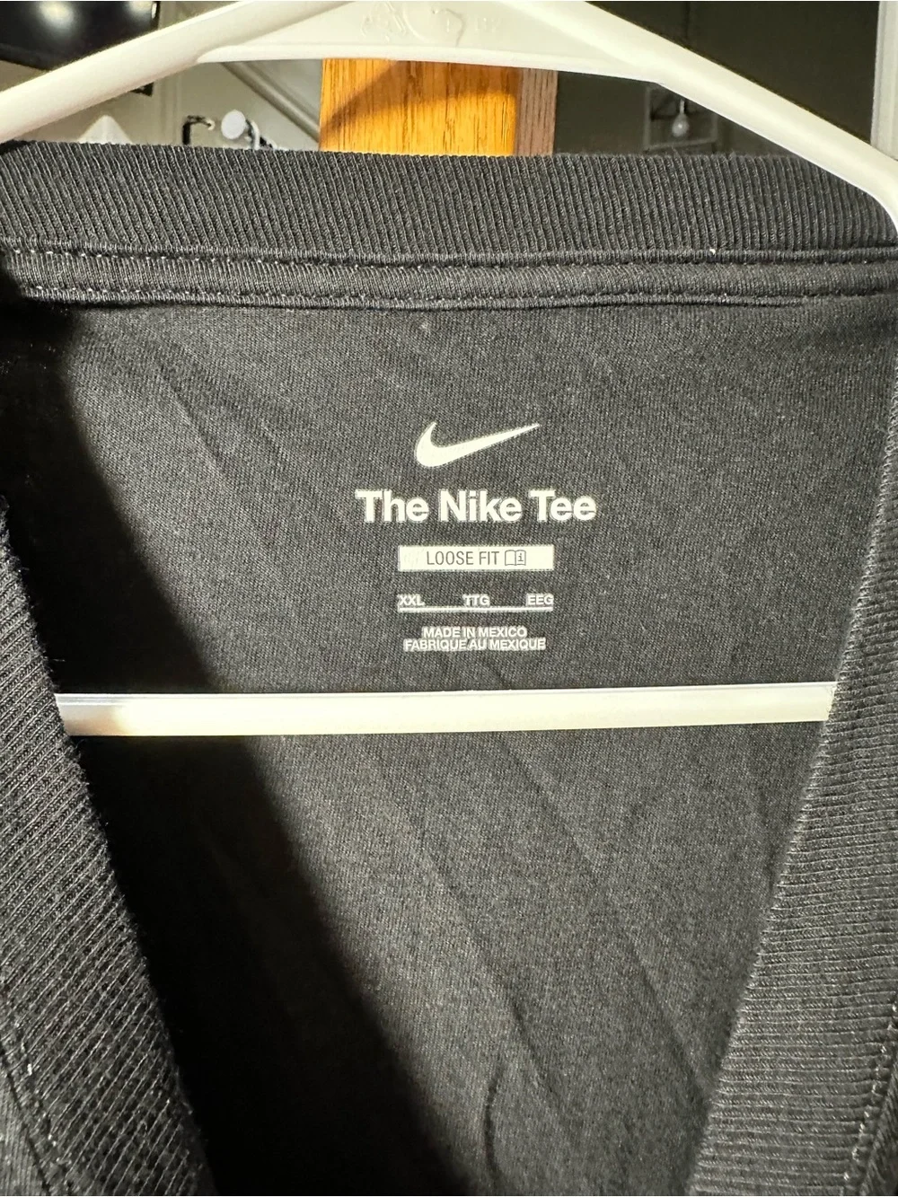 Nike Black Tee with Pink 